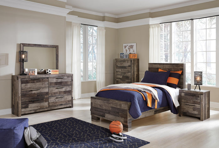 Derekson Multi Gray Derekson Twin Panel Bed - Brand New