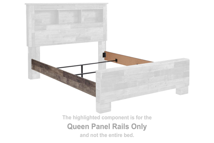 Derekson Multi Gray Queen Panel Rails