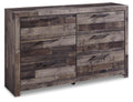 Derekson Multi Gray Six Drawer Dresser - Brand New