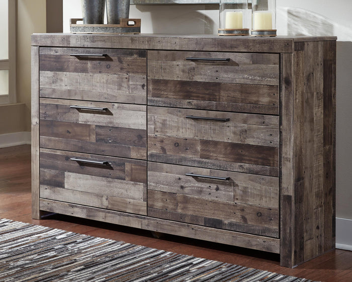 Derekson Multi Gray Six Drawer Dresser - Brand New
