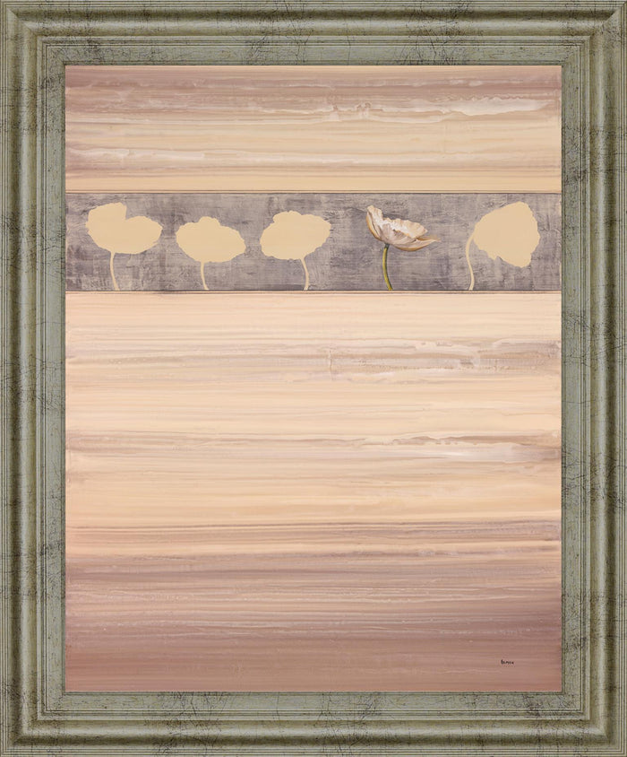 Desert Blossom - 28" x 34" Framed Wall Art - Beige