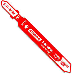Diablo 3-1/4 in. 24 TPI Carbide T-Shank Jig Saw Blade for Thin Metal