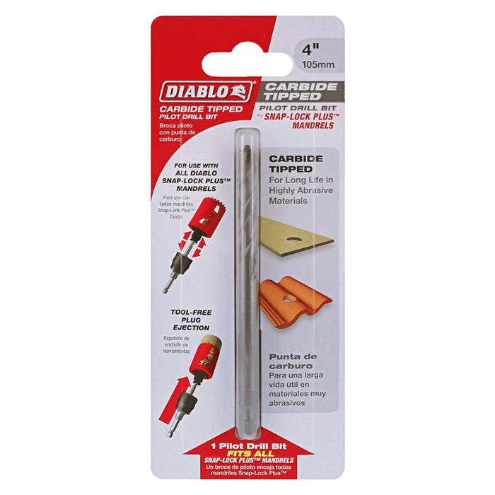 Diablo 4 in. Carbide Tipped Pilot Drill Bit