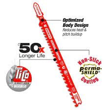 Diablo 5-1/4 in. 5/7 TPI Carbide T-Shank Jig Saw Blade for General Purpose Applications