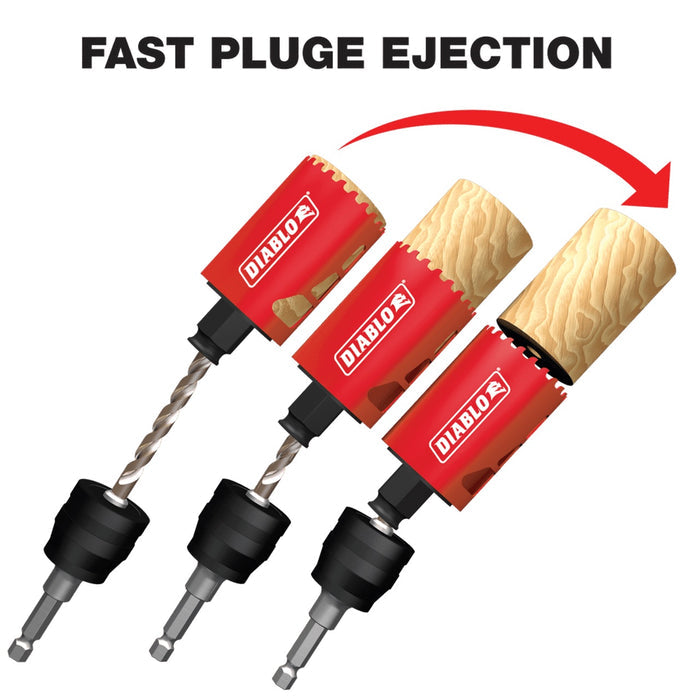 Diablo Carbide-Tipped Wood & Metal Holesaws