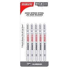 Diablo T-Shank 4 In. 8 TPI Steel Jig Saw Blade for Aluminum (5Pk)
