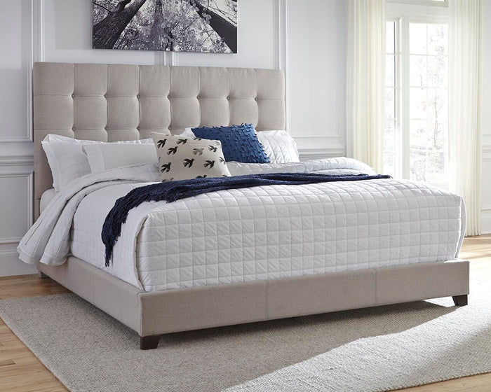 Dolante Beige Queen Upholstered Bed - Brand New