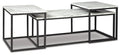 Donnesta Gray/Black Occasional Table Set (3/CN) - Brand New