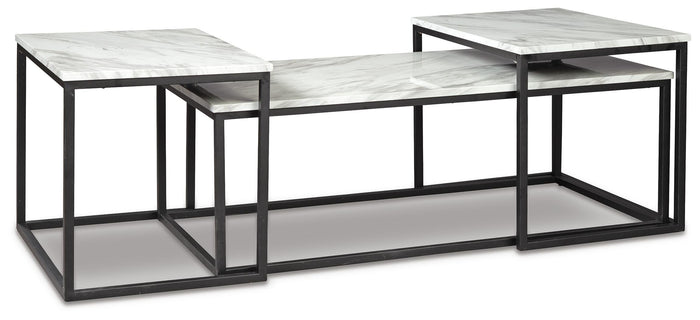 Donnesta Gray/Black Occasional Table Set (3/CN) - Brand New