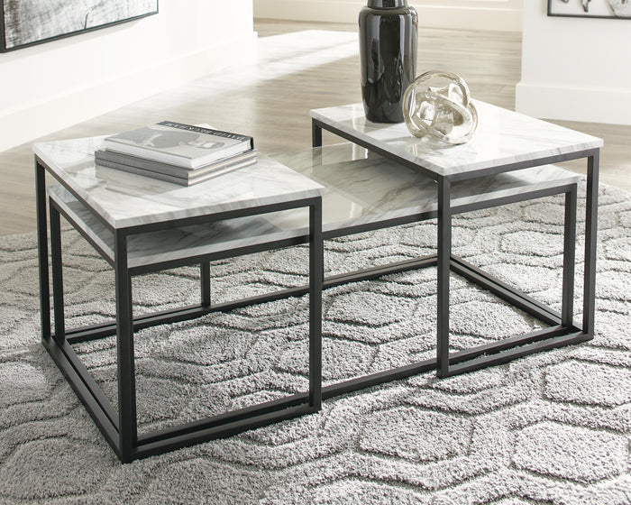 Donnesta Gray/Black Occasional Table Set (3/CN) - Brand New