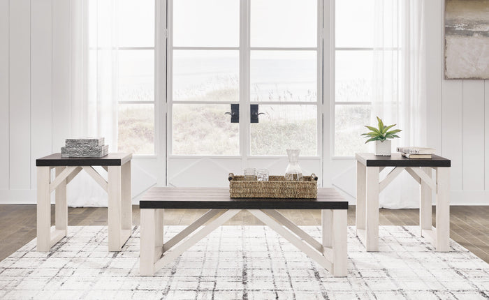 Dorrinson Antique White Occasional Table Set (3/CN) - Brand New