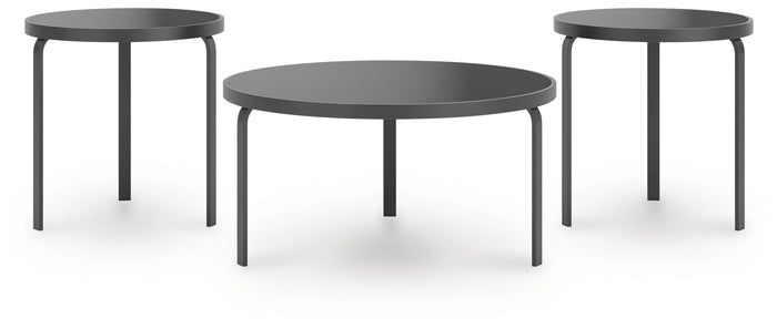 Dorylin Black Occasional Table Set (3/CN) - Brand New