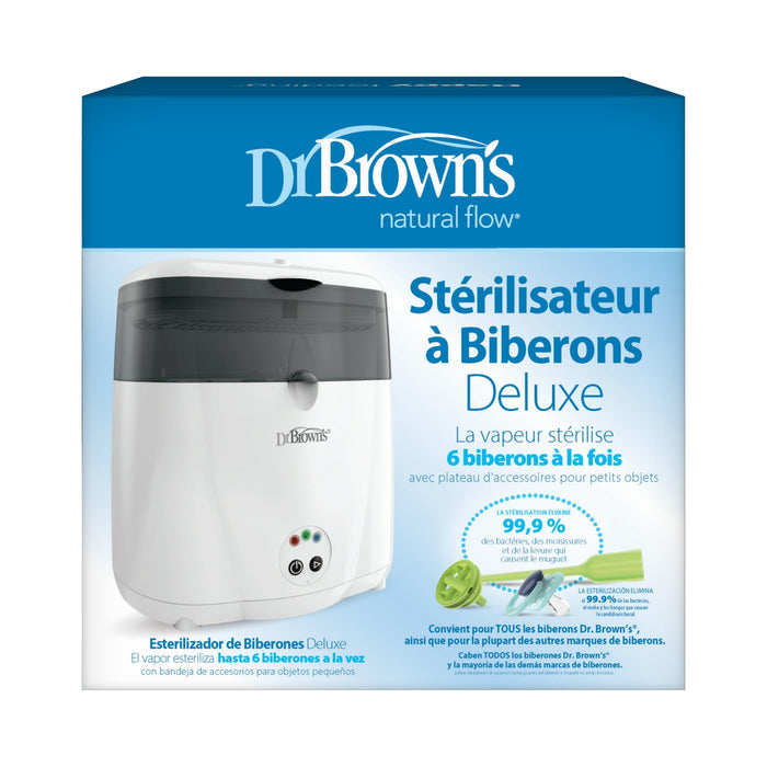 Dr. Brown's Deluxe Electric Sterilizer for Baby Bottles, Nipples, & Other Baby Essentials, BPA Free - Brand New