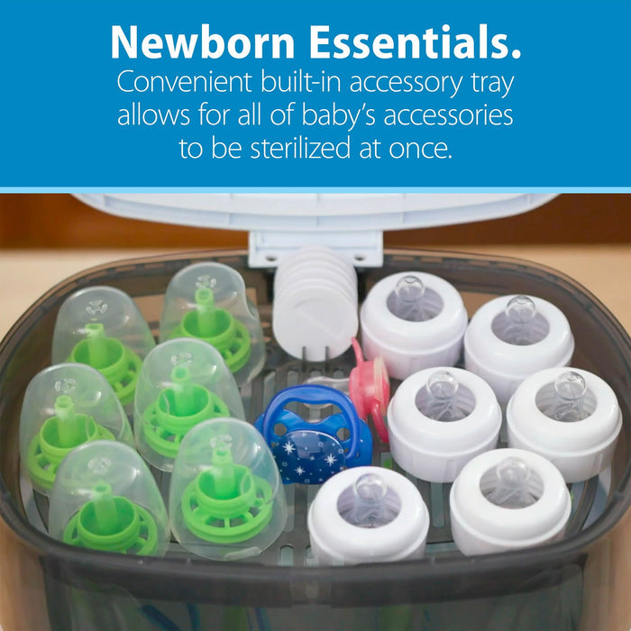 Dr. Brown's Deluxe Electric Sterilizer for Baby Bottles, Nipples, & Other Baby Essentials, BPA Free - Brand New