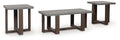 Dynnford Gray/Brown Occasional Table Set (3/CN) - Brand New