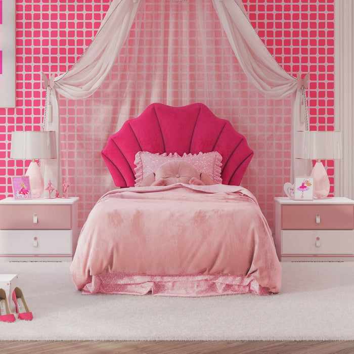 Elina Upholstered Twin Headboard, Pink, by Hillsdale Living Essentials - Brand New
