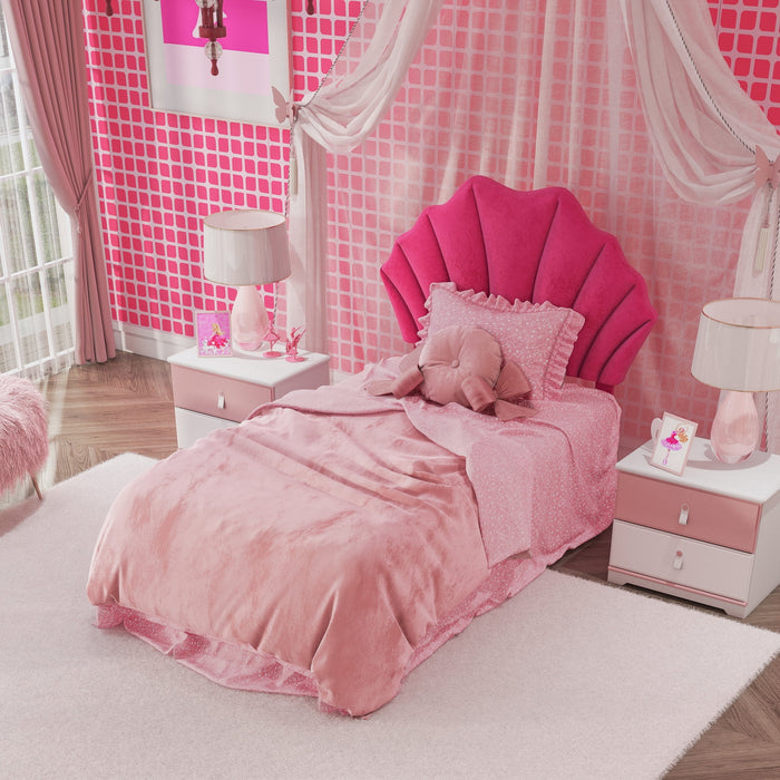 Elina Upholstered Twin Headboard, Pink, by Hillsdale Living Essentials - Brand New