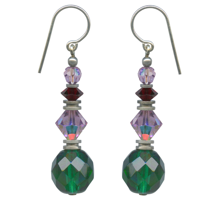 Owen Glass Collection earrings featuring intricate glass design with elegant, transparent craftsmanship.