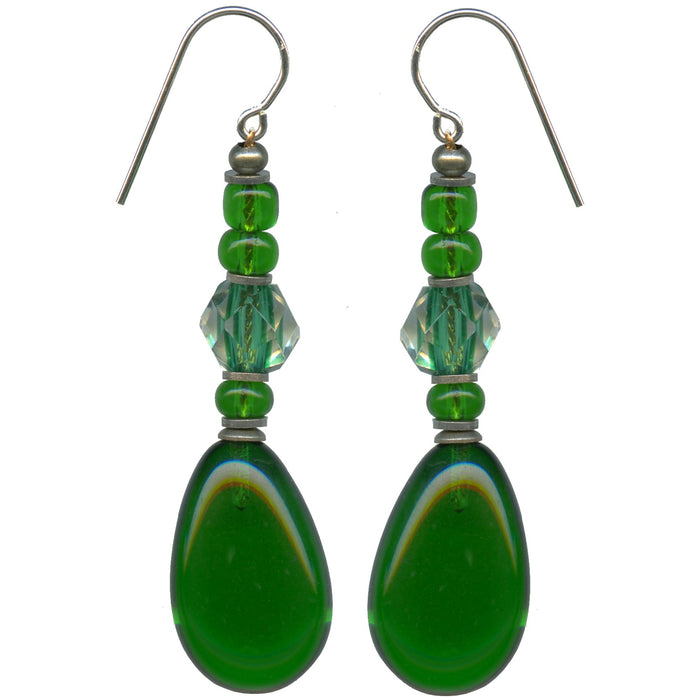 Owen Glass Collection 205 earrings featuring elegant glass design with intricate details and a stylish, modern look.