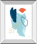 Eternal Optimist I By Moira Hershey - Mirror Framed Print Wall Art - Light Blue