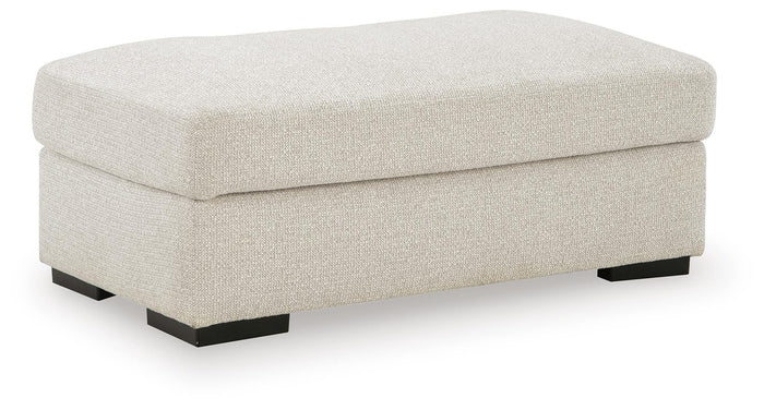 Evanley Linen Ottoman - Brand New