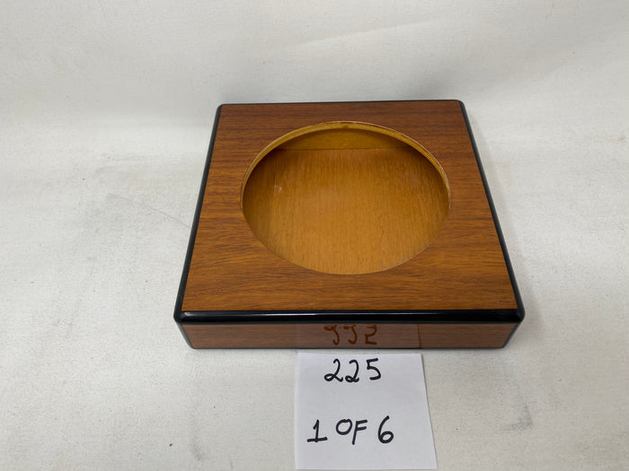 FACTORY FLOOR SALE #225 - AS IS -MADE FOR ALFRED DUNHILL OF LONDON PRECIOUS BURL CIGAR ASHTRAY BY DANIEL MARSHALL