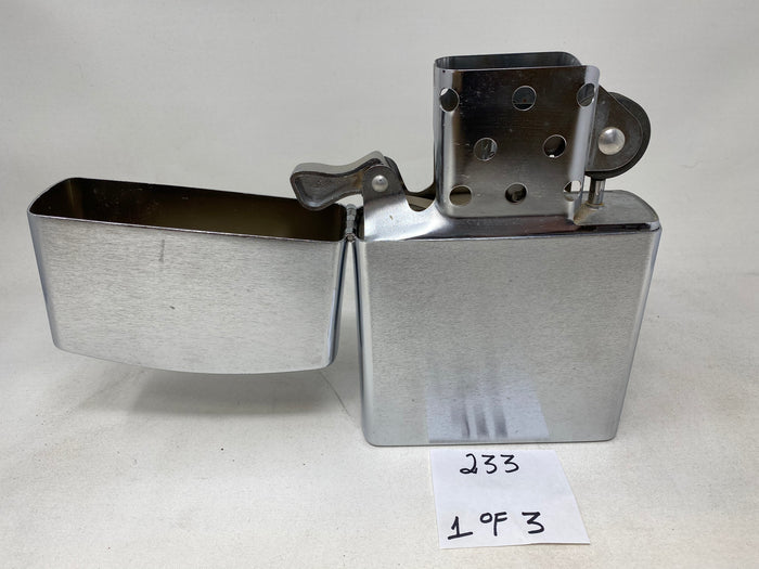 FACTORY FLOOR SALE #233 - XXXL ZIPPO LIGHTER. DM MADE VERY RARE AND SPECIAL LIGHTERS FROM THESE LIGHTERS WITH THE GOVERNOR SEAL FOR ARNOLD SCHWARZENEGGER AND A 24KT GOLDEN COVERED LIGHTER FOR MIKE TYSON