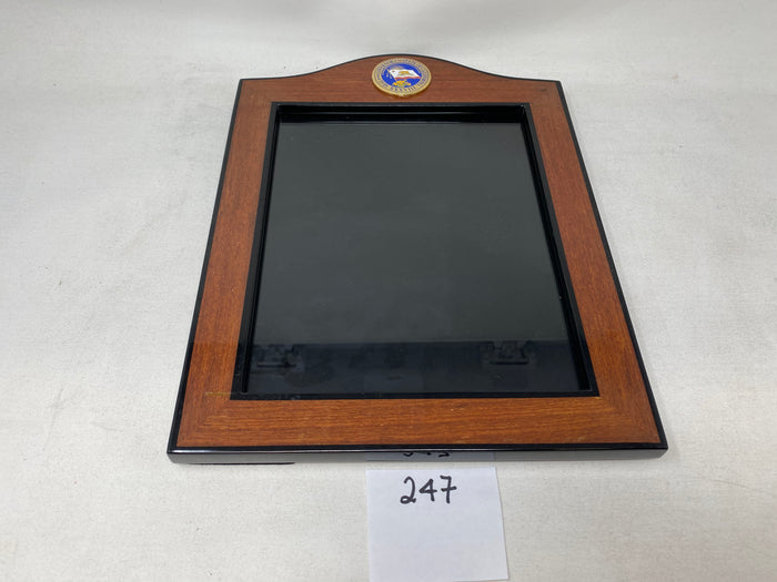 FACTORY FLOOR SALE #247 - RARE COCOBOLO ROSEWOOD 8 X 10 PICTURE FRAME MADE FOR GOVERNOR OF CALIFORNIA BY DANIEL MARSHALL