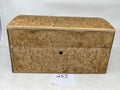 FACTORY FLOOR SALE #269 - AS IS -BURL UNFINISHED 100 CIGAR HUMIDOR TREASURE CHEST DANIEL MARSHALL PRIVATE STOCK HUMIDOR