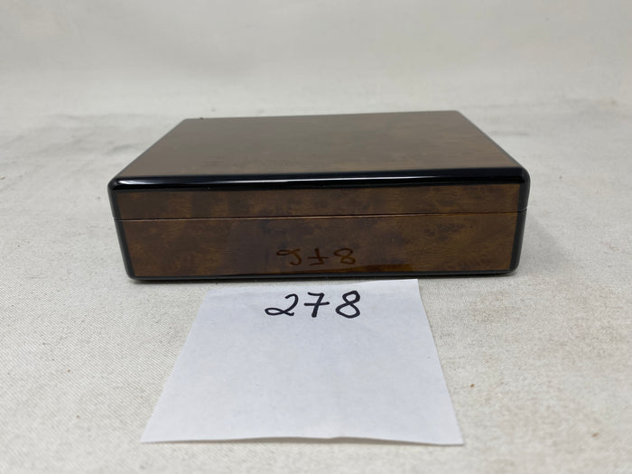 FACTORY FLOOR SALE #278 - AS IS -BURL TRINKET BOX MADE FOR TIFFANY AND CO.  BY DANIEL MARSHALL