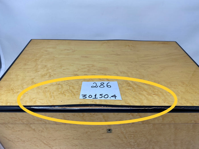 FACTORY FLOOR SALE #286 - AS IS - BIRDSEYE MAPLE MADE FOR ALFRED DUNHILL OF LONDON -150 CIGAR HUMIDOR 30150.4 BY DANIEL MARSHALL PRIVATE STOCK HUMIDOR
