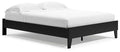 Finch Black Queen Platform Bed - Brand New