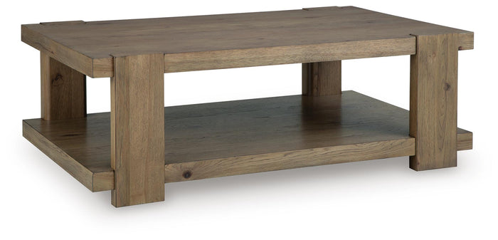 Flangren Light Brown Rectangular Cocktail Table - Brand New