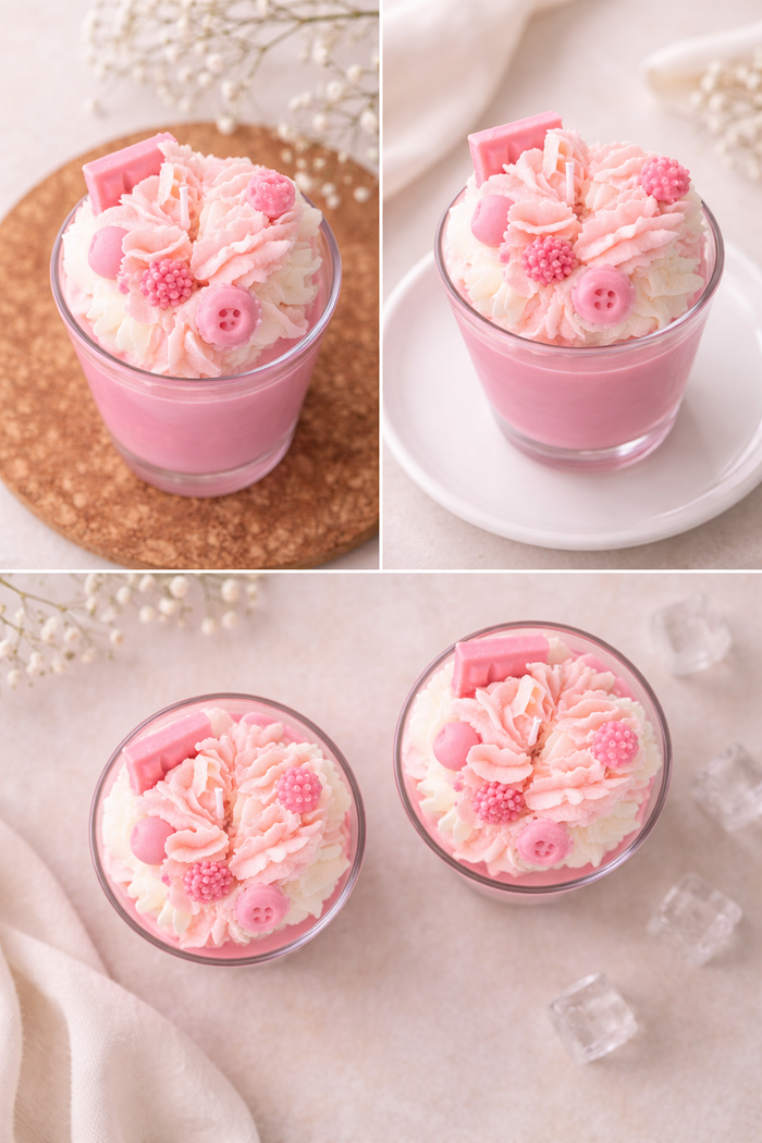Forest Berries Shortcake Candle – Dessert Style