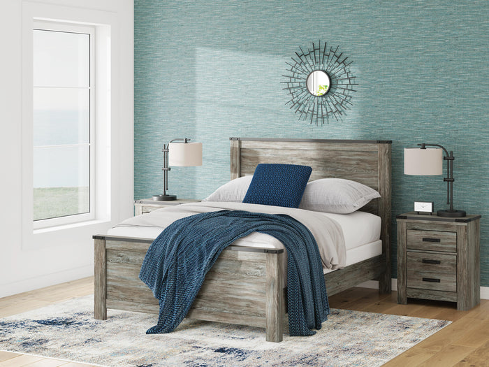 Frandern Black/Gray Frandern Queen Panel Bed - Brand New