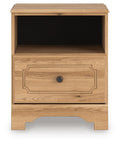 Galletyn Warm Brown One Drawer Night Stand - Brand New