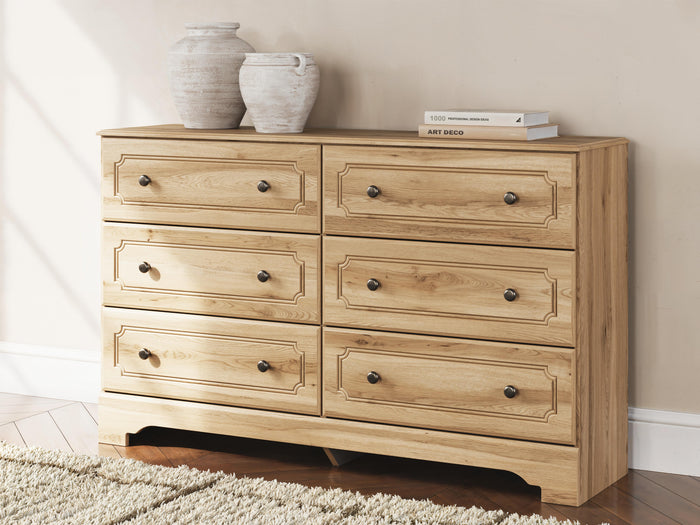 Galletyn Warm Brown Six Drawer Dresser - Brand New