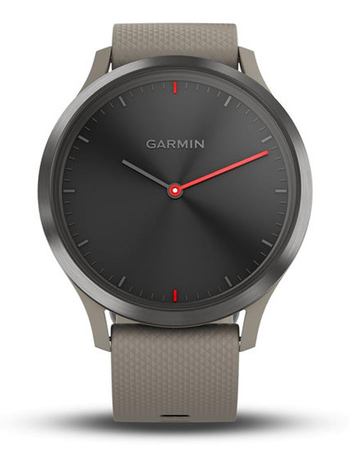 Garmin Vivomove HR Hybrid Smartwatch - Slate Gray - Sandstone Strap - Bluetooth - 010-01850-13A