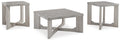 Garnilly Whitewash Occasional Table Set (3/CN) - Brand New