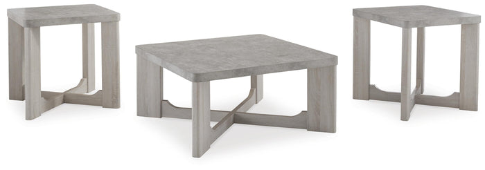 Garnilly Whitewash Occasional Table Set (3/CN) - Brand New