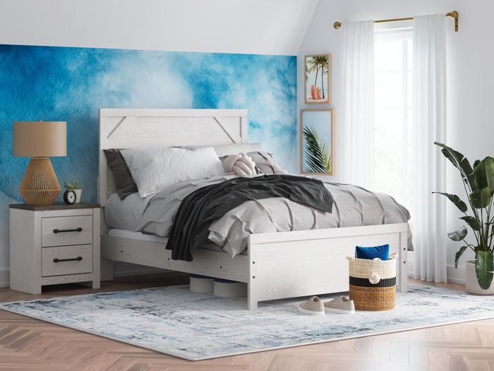 Gerridan White/Gray Gerridan Full Panel Bed - Brand New