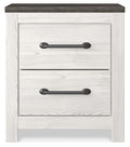 Gerridan White/Gray Two Drawer Night Stand - Brand New