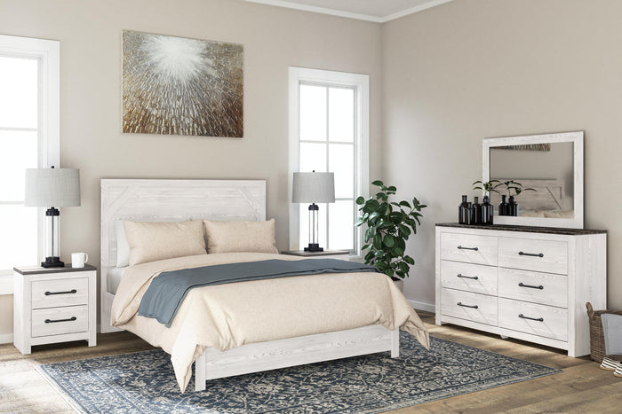 Gerridan White/Gray Two Drawer Night Stand - Brand New