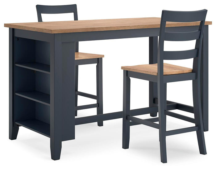 Gesthaven Natural/Blue Barstool (Priced Per Item, Must Order 2, 4, 6, or 8) - Brand New