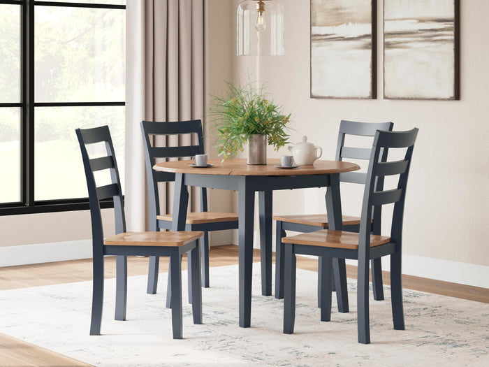 Gesthaven Natural/Blue Barstool (Priced Per Item, Must Order 2, 4, 6, or 8) - Brand New