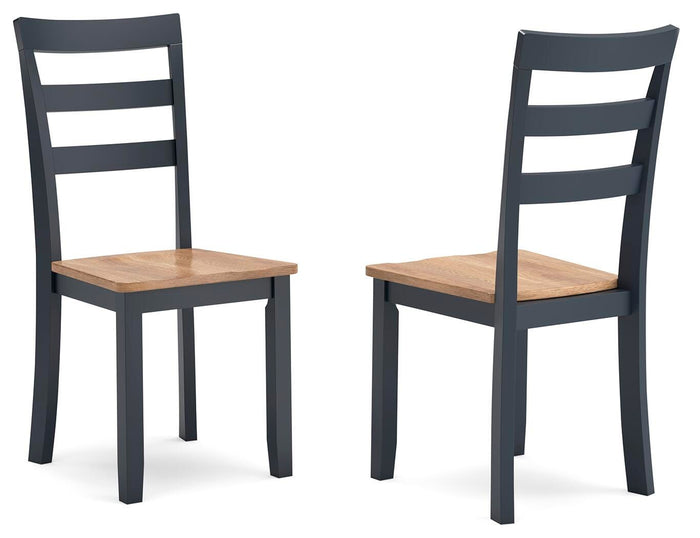 Gesthaven Natural/Blue Gesthaven Dining Chair - Brand New