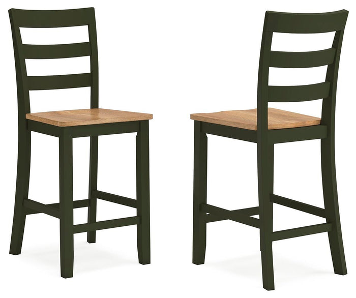 Gesthaven Natural/Green Gesthaven Counter Height Barstool - Brand New