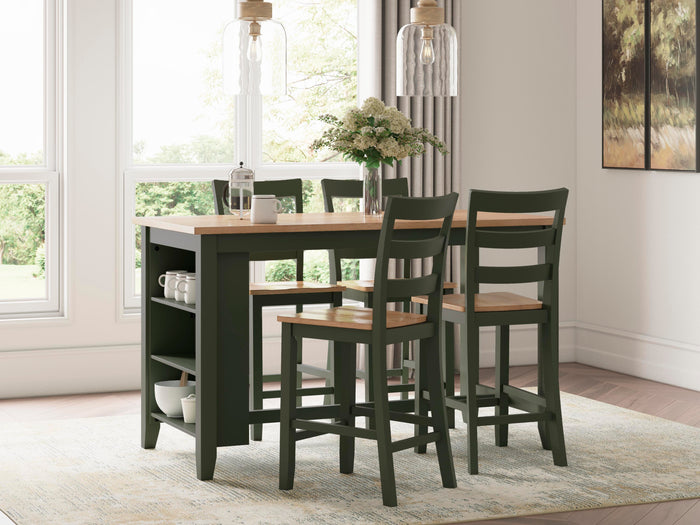 Gesthaven Natural/Green Gesthaven Counter Height Barstool - Brand New