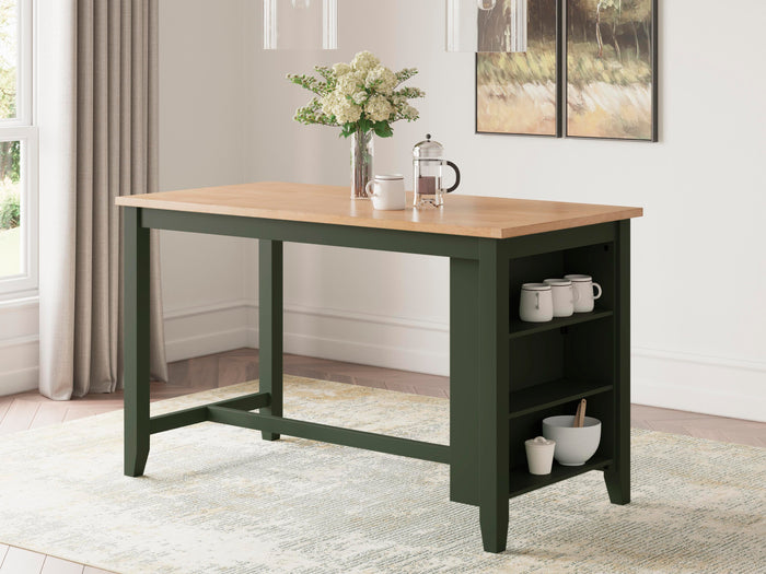 Gesthaven Natural/Green Gesthaven Counter Height Dining Table - Brand New