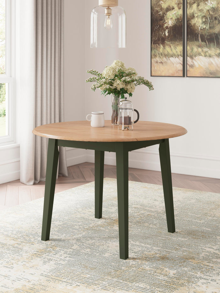 Gesthaven Natural/Green Gesthaven Dining Drop Leaf Table - Brand New